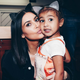 Kim and North at a Selena Gomez event, 2017. Photo via Getty Images.